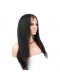 Natural Color Light Yaki Brazilian Virgin Hair Lace Front Human Hair Wigs