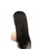 Brazilian Virgin Human Hair Yaki Straight Full Lace Human Hair Wigs Natural Color