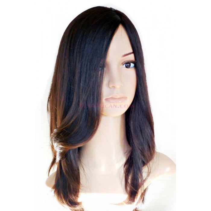 Medium Brown Silky Straight European Virgin Hair Silk Top Full