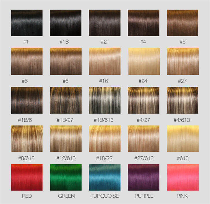 Remy Weave Color Chart